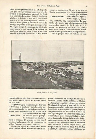 LAMINA 13632: Vista de Belgrado