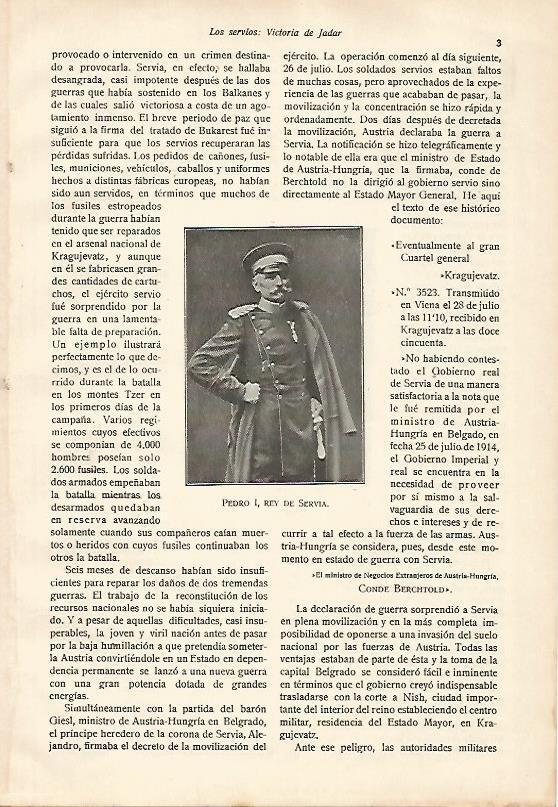 LAMINA 13631: Pedro I, rey de Serbia