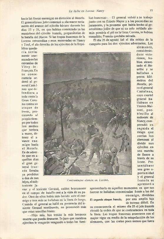 LAMINA 13627: Contraataque aleman en Lorena
