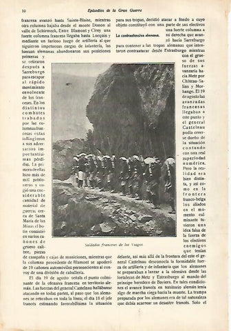 LAMINA 13625: Soldados franceses de los Vosgos