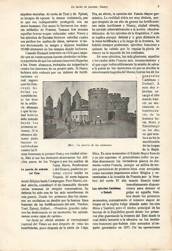 LAMINA 13624: Puerta de los alemanes en Metz