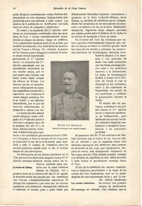 LAMINA 13634: Ritter von Krobatin