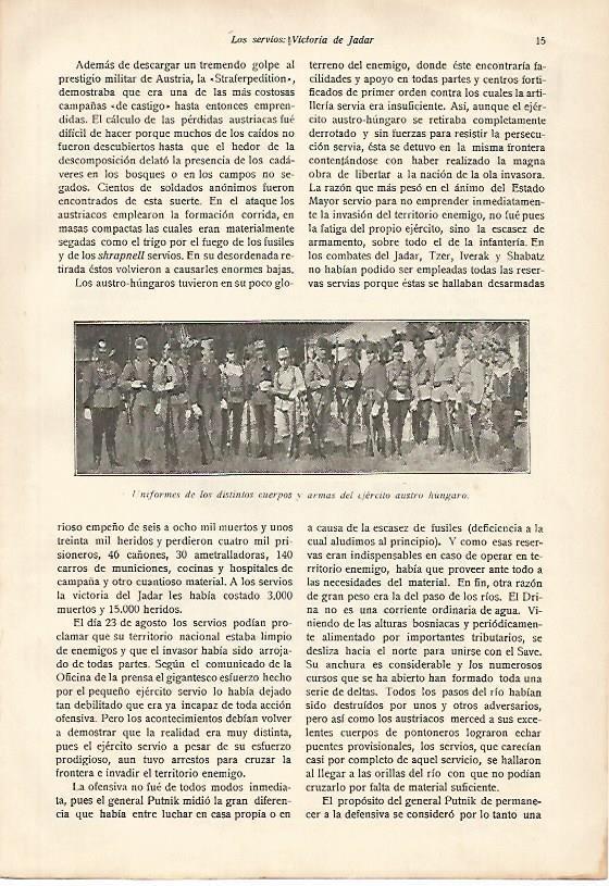 LAMINA 13637: Uniformes del ejercito de Austria-Hungria