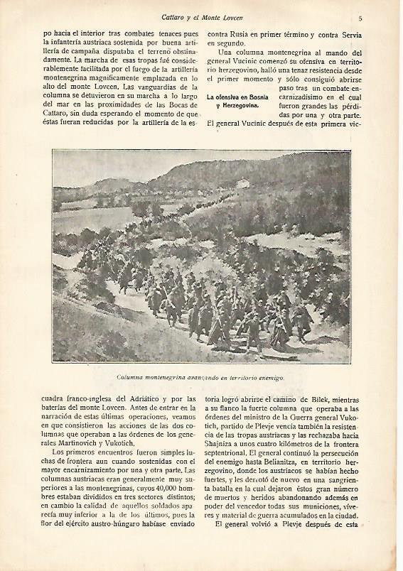 LAMINA 13641: Columna de Montenegro en territorio enemigo