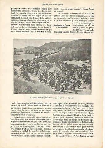 LAMINA 13641: Columna de Montenegro en territorio enemigo