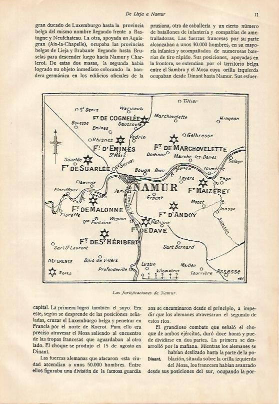 LAMINA 13593: Mapa de las fortificaciones de Namur
