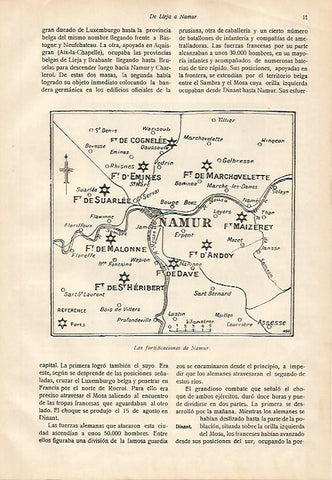 LAMINA 13593: Mapa de las fortificaciones de Namur