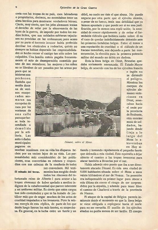 LAMINA 13590: Vista de Dinant, sobre el rio Mosa