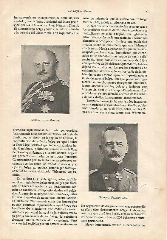 LAMINA 13589: El General Von Moltke y el General Falkenhayn