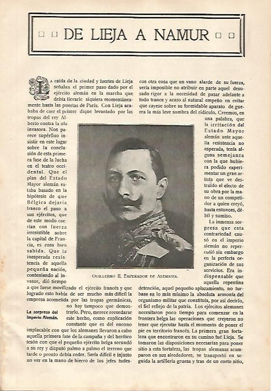 LAMINA 13587: Guillermo II, emperador de Alemania