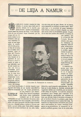 LAMINA 13587: Guillermo II, emperador de Alemania