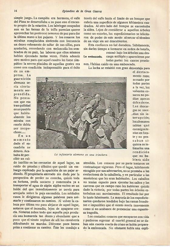 LAMINA 13654: Infanteria alemana en una trinchera