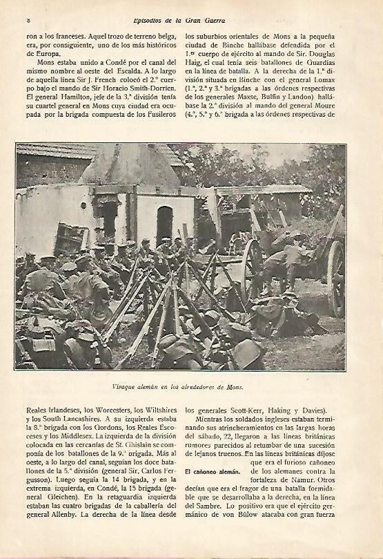 LAMINA 13608: Vivaque de Alemania en los alrededores de Mons