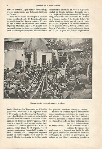LAMINA 13608: Vivaque de Alemania en los alrededores de Mons
