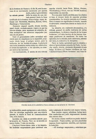 LAMINA 13602: Lucha de la caballeria franco-alemana en las afueras de Charleroi