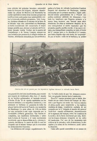 LAMINA 13712: Destruccion inglesa de un puente en la retirada hacia Paris