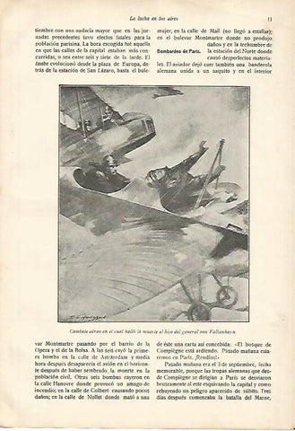 LAMINA 13706: Combate aereo, dibujo de Mudesung