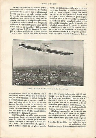 LAMINA 13702: Zeppelin lanzando bombas en Amberes