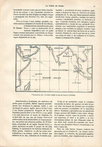 LAMINA 13699: Trayectoria del Ayesha desde la isla de Cocos a Hodeida