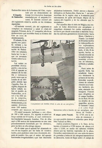 LAMINA 13705: Lanzamiento de bomnas desde un aeroplano