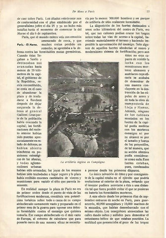 LAMINA 13715: La artilleria inglesa en Compiegne
