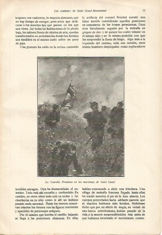 LAMINA 13731: Guardia Prusiana en las marismas de Saint Gond