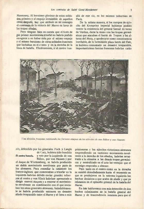 LAMINA 13726:  Franceses resistiendo a los ataques de Von Bulow y Von Hausen