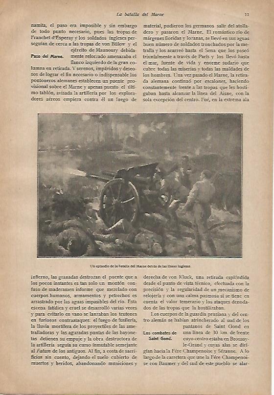 LAMINA 13722: Batalla del Marne en las lineas inglesas
