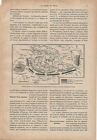 LAMINA 13719: Mapa de la Batalla del Marne