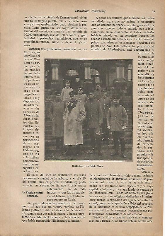 LAMINA 13671: Hindenburg y su Estado Mayor