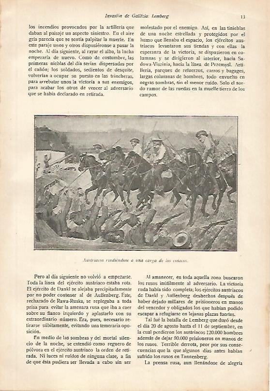 LAMINA 13663: Austriacos rindiendose a los cosacos