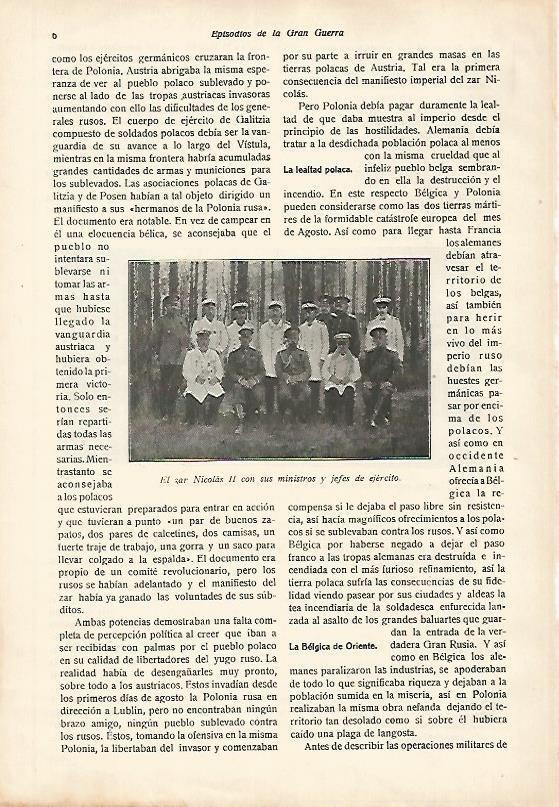 LAMINA 13675: El zar Nicolas II con sus ministros