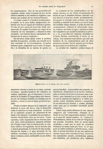 LAMINA 13683: El Arethusa en combate