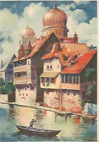 LAMINA 13894: Casas a orilla de un rio