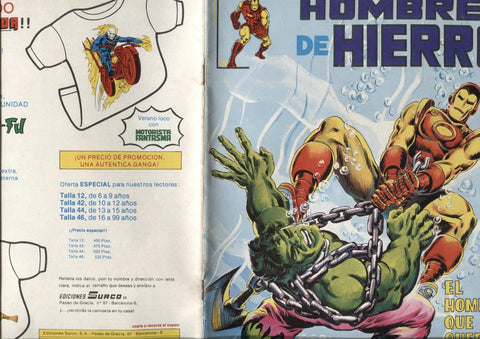 Surco: Hombre de Hierro numero 3: El hombre que queria ser la masa (numerado 3 en trasera)