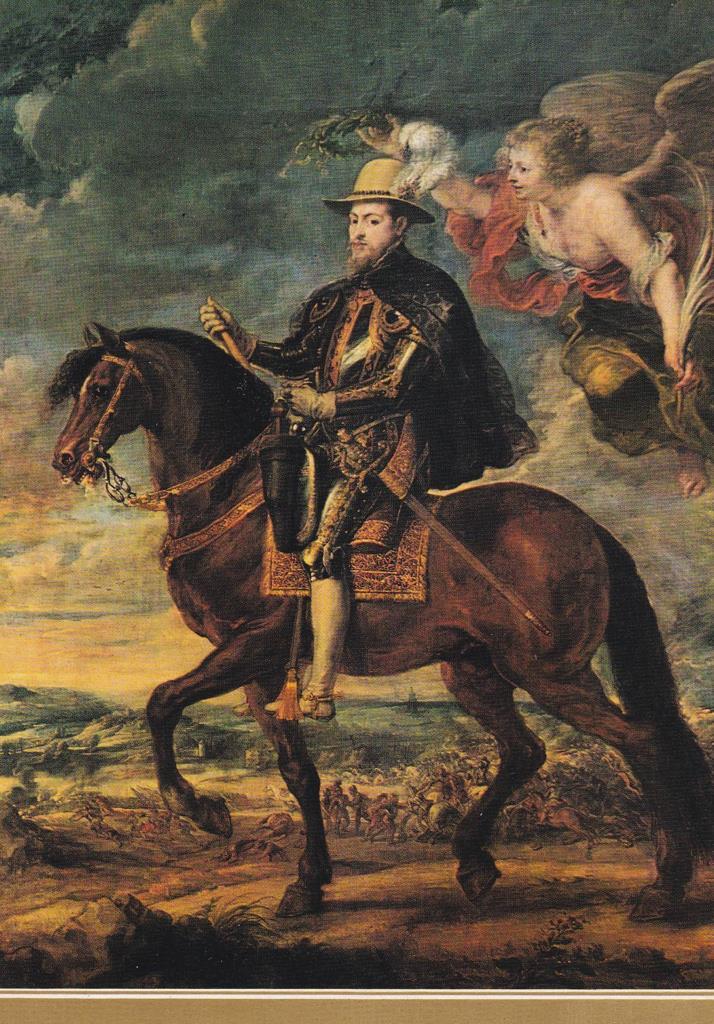 POSTAL B12296: RUBENS: FELIPE II. OLEO