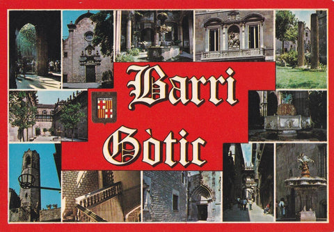 POSTAL B12257: BARCELONA: CIUDAD CONDAL. DIVERSOS ASPECTOS