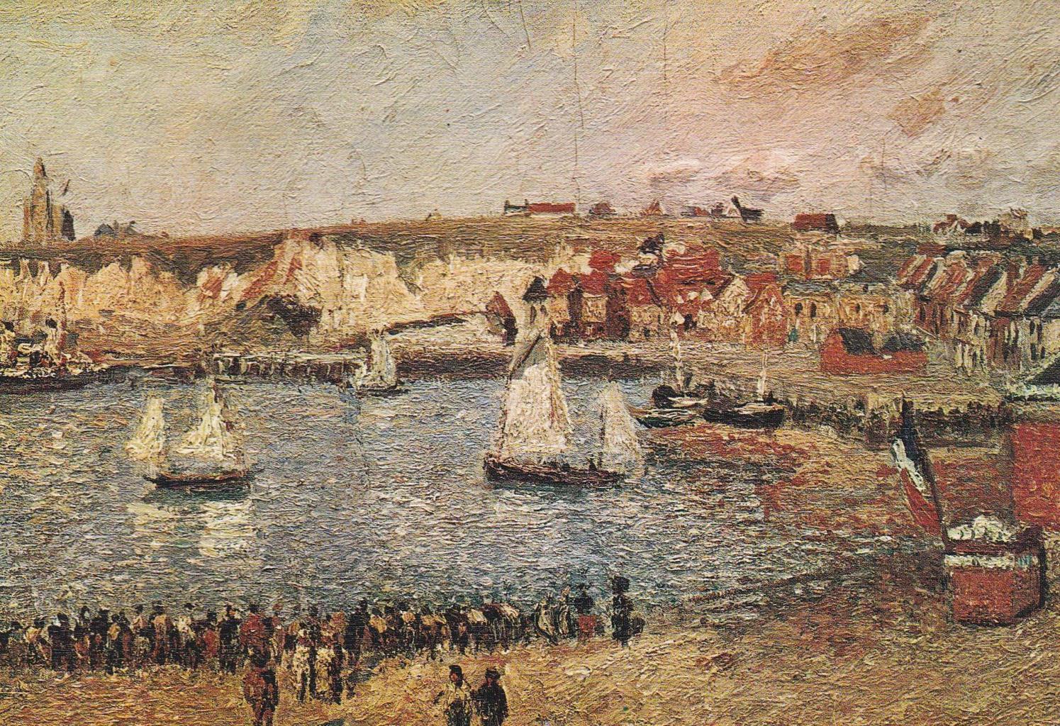POSTAL B12283: PISSARRO: EL MUELLE DE SOUTHHAMPTON. OLEO