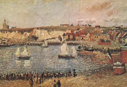 POSTAL B12283: PISSARRO: EL MUELLE DE SOUTHHAMPTON. OLEO