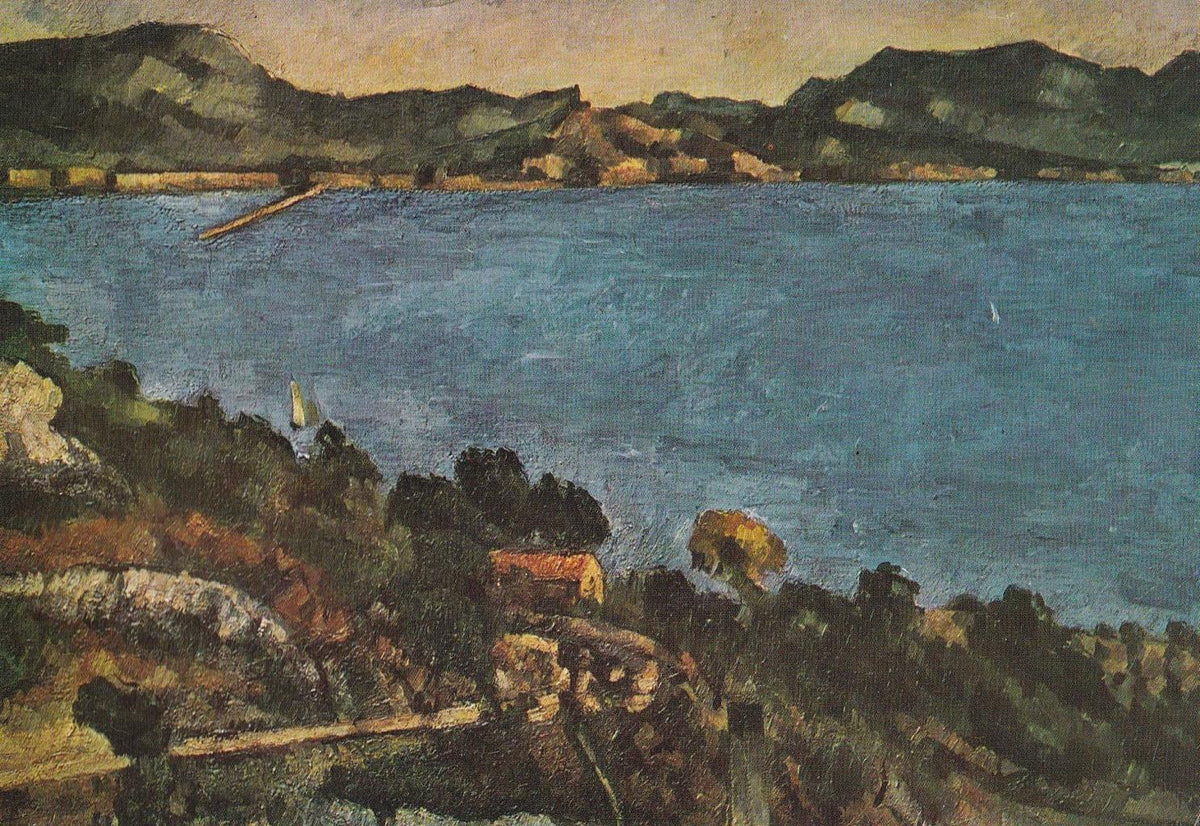 POSTAL B12266: CEZANNE. EL ESTANQUE. OLEO