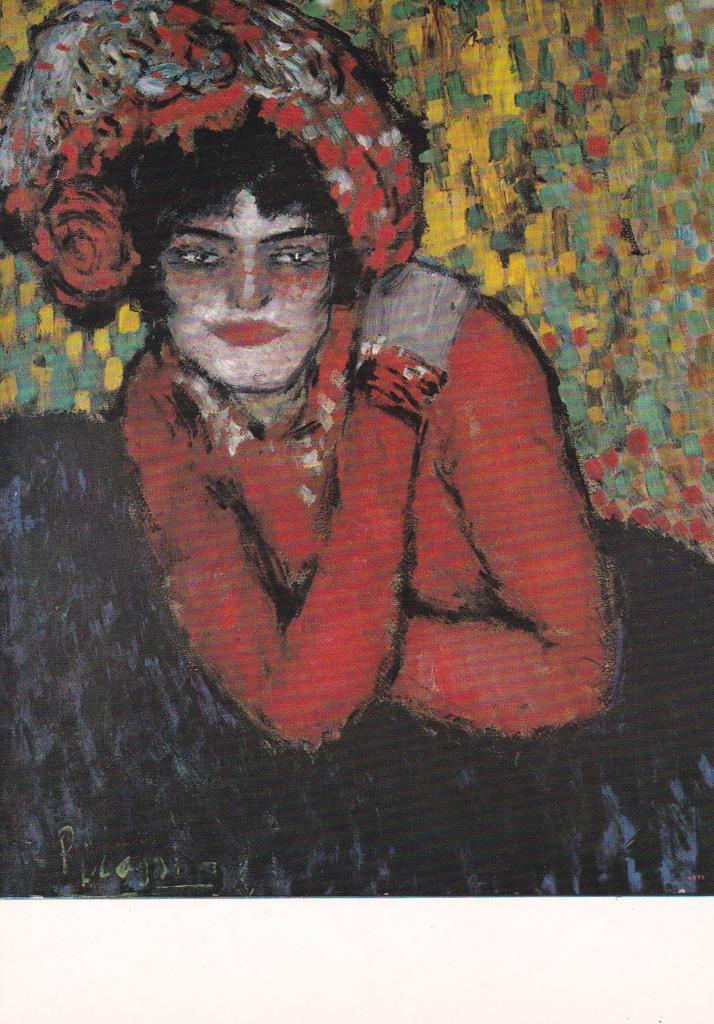 POSTAL B12362: PICASSO: EL ARLEQUIN