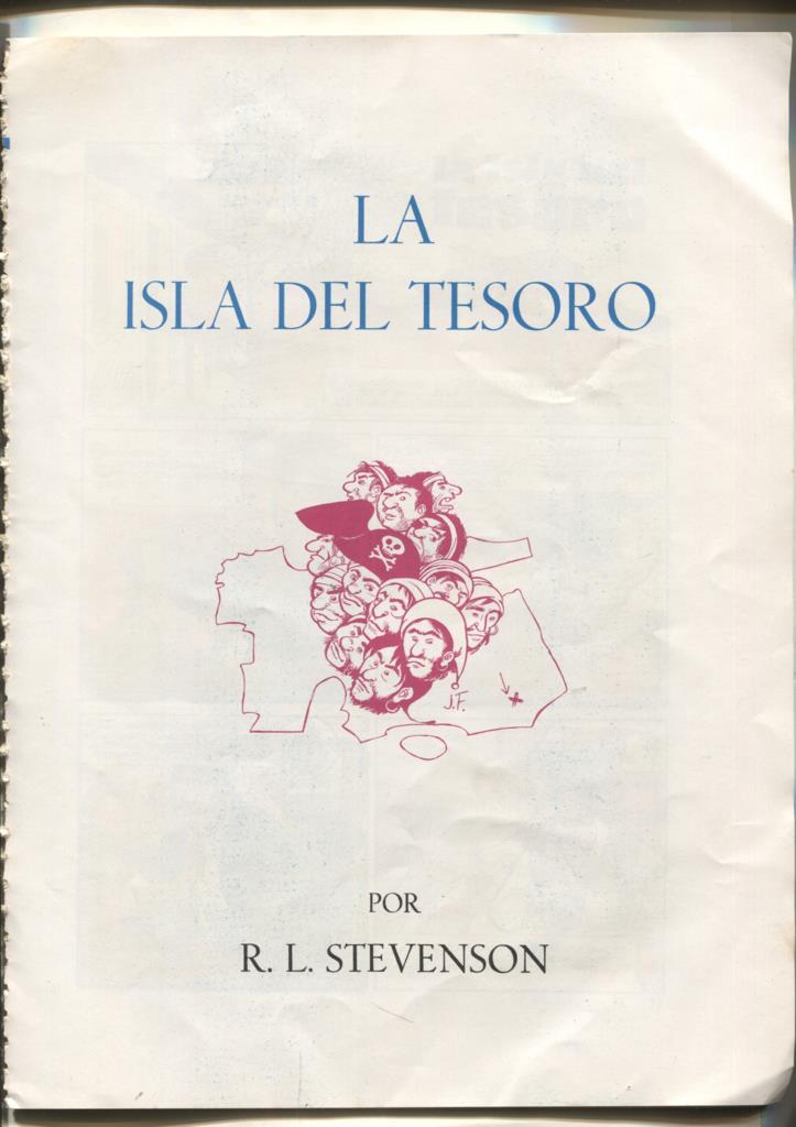 La isla del tesoro (dibujos de ARTURO MORENO) pagina final algo estropeada