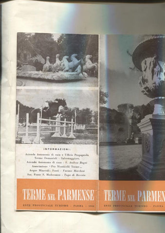 Folleto turistico de la  Terme nel Parmense (italia)