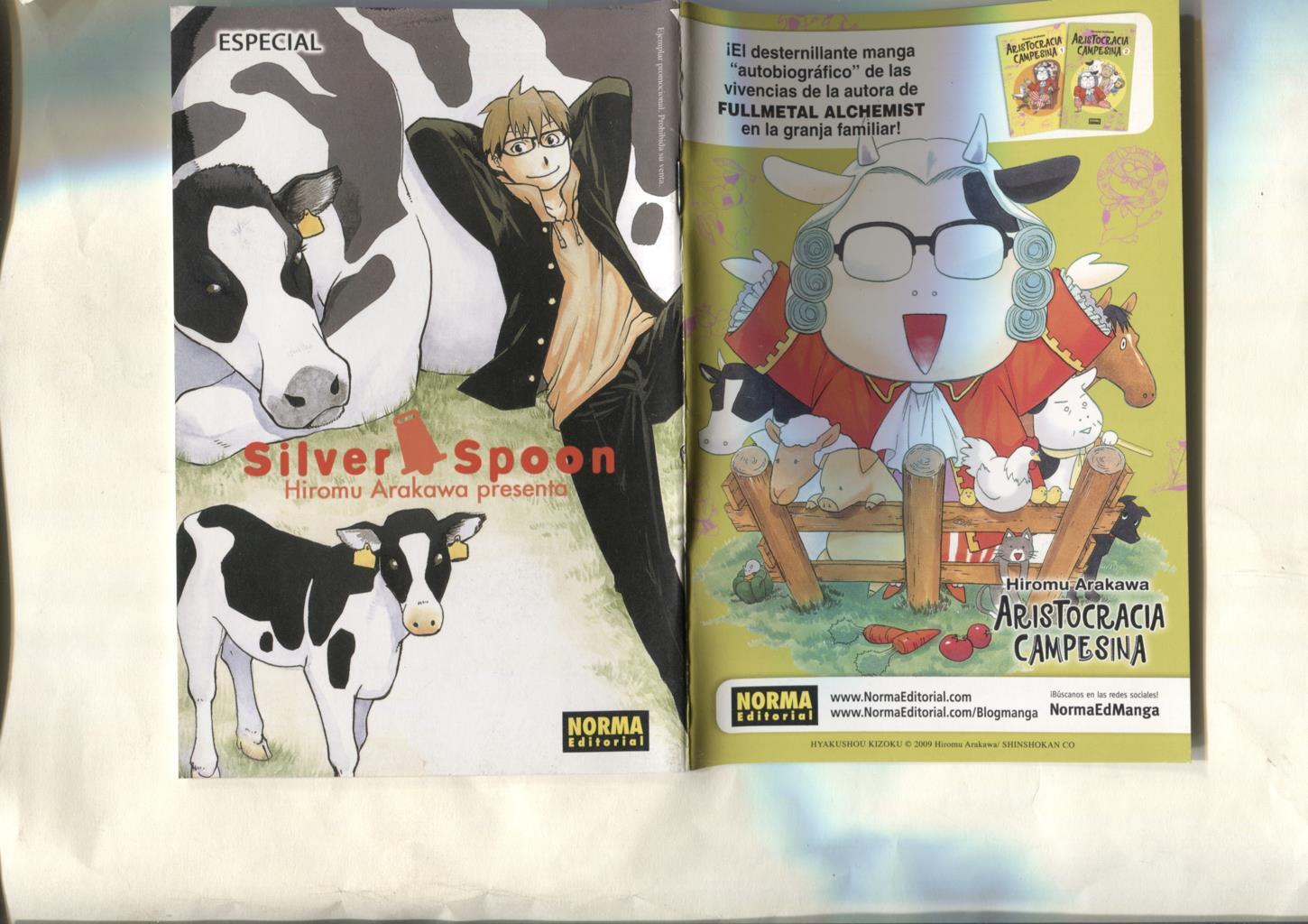 Folleto promocional Norma de Aristocracia Campesina de Hiromu Arakawa