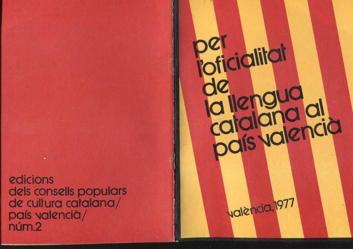 Per l'oficialitat de la llengua catalana al pais valenciana