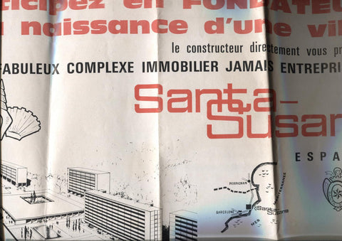 Propaganda comercial firma Santa Susana Immobilier