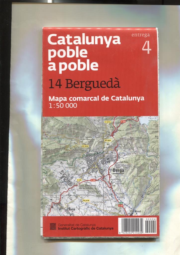 Catalunya poble a poble numero 14: Bergueda (mapa comarcal de catalunya)