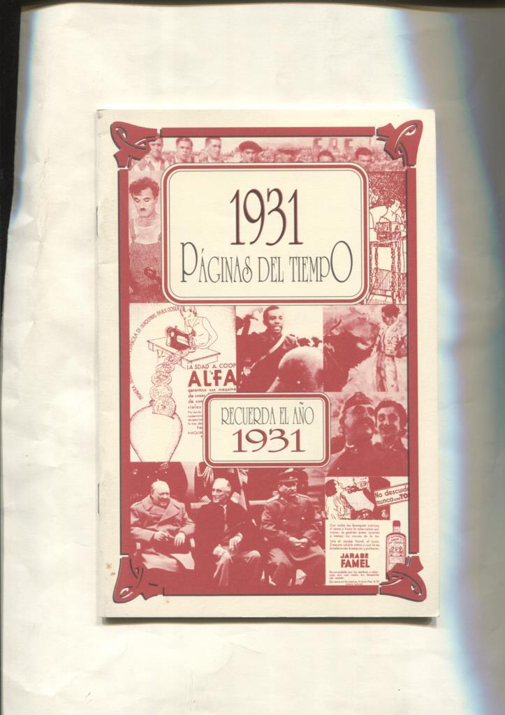 Paginas del tiempo: recuerda el año 1931