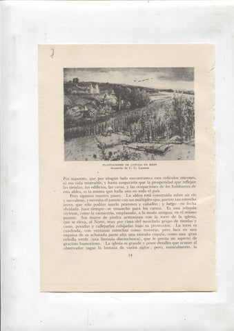 Las aldeas inglesas lamina 07: Plantaciones de Lupulo en Kent