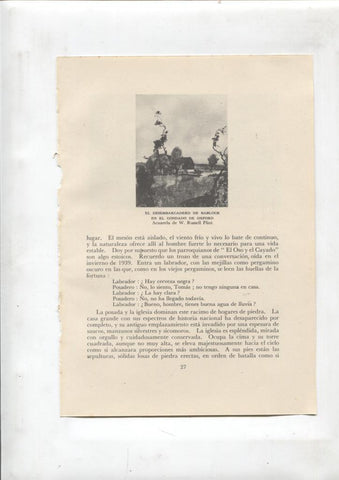 Las aldeas inglesas lamina 12: Un rincon de Clavering y El desembarcadero de Bablock